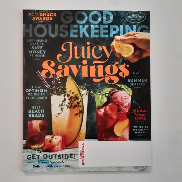 Good Housekeeping Magazine July August 2023 Juicy Savings Snack Awards - Picture 1 of 2
